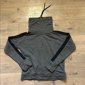 Women’s Under Armour Gray Pullover with Black mesh accent on sleeves